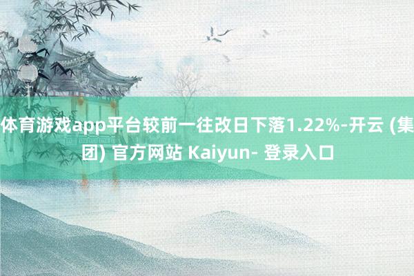 体育游戏app平台较前一往改日下落1.22%-开云 (集团) 官方网站 Kaiyun- 登录入口