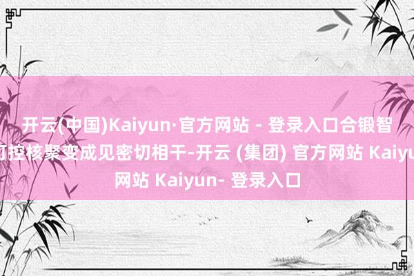 开云(中国)Kaiyun·官方网站 - 登录入口合锻智能的高涨与可控核聚变成见密切相干-开云 (集团) 官方网站 Kaiyun- 登录入口