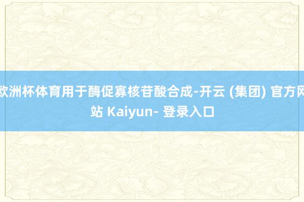 欧洲杯体育用于酶促寡核苷酸合成-开云 (集团) 官方网站 Kaiyun- 登录入口